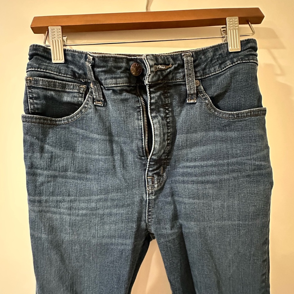 Madewell Curvy High-Rise Skinny Jeans in Medium Blue - Hayes Wash